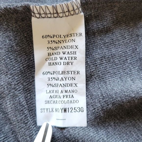 Mollorello round neck embroidered blause size Small color gray and orange - Picture 9 of 13